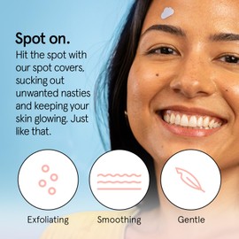 grace & stella Award Winning Pore Strip - Pimple Patches for Face - Hydrocolloid Acne Patches - Absorbs Zits, Reduces Redness - Cute Patches Dermatologist-Tested, Vegan (Multishape, 72 Count)