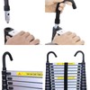 Extension Ladder 16 Steps Ladder, 20.3Ft/ 6.2M Aluminum Alloy Thickened