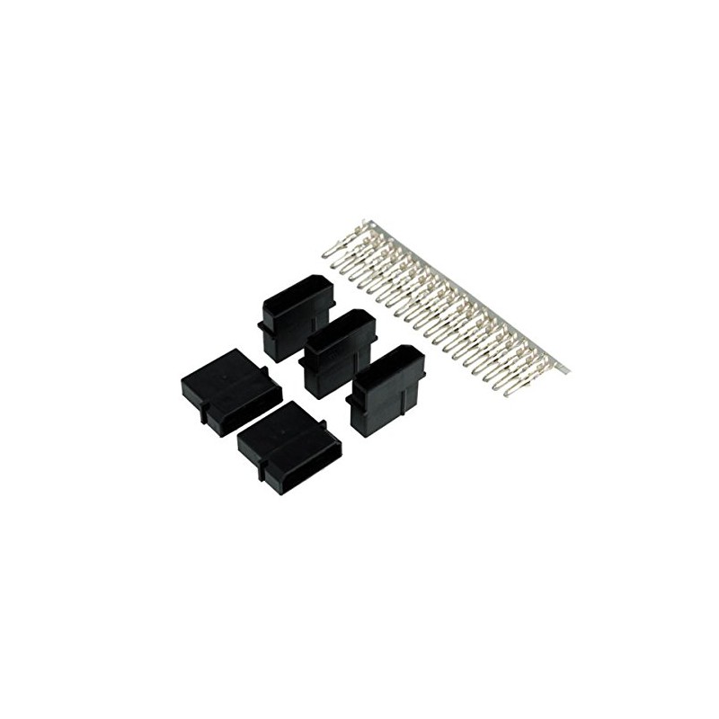 Phobya PSU Power Connector 4Pin Molex Buchse inkl. 4 Pins