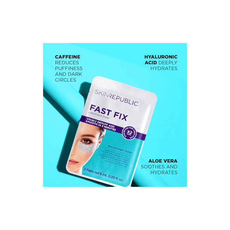 Skin Republic Fast Fix Under-Eye Mask | Visibly Depuffs in