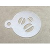 [latte-art-002] Latte Art Template Stencil, Cupcake, Coffee, Espresso, Latte, Cappuccino,