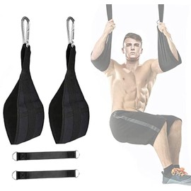 FLYTENG Hanging Ab Straps, for Abdominal Muscle Building, Rip Resistant and Padded Arm Support for Ab Workout, Ab Sling Straps for Knee and Leg Raises