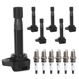 Ignition Coil Pack & Spark Plugs Replacement for 3.5 3.5L V6 2008 2009 2010 2011 2012 Honda Accord, 2008-2017 Honda Odyssey, 3.7 3.7L V6 2009-2014 Acura TL, 10-14 Acura TSX, 09-12 Acura RL, UF603