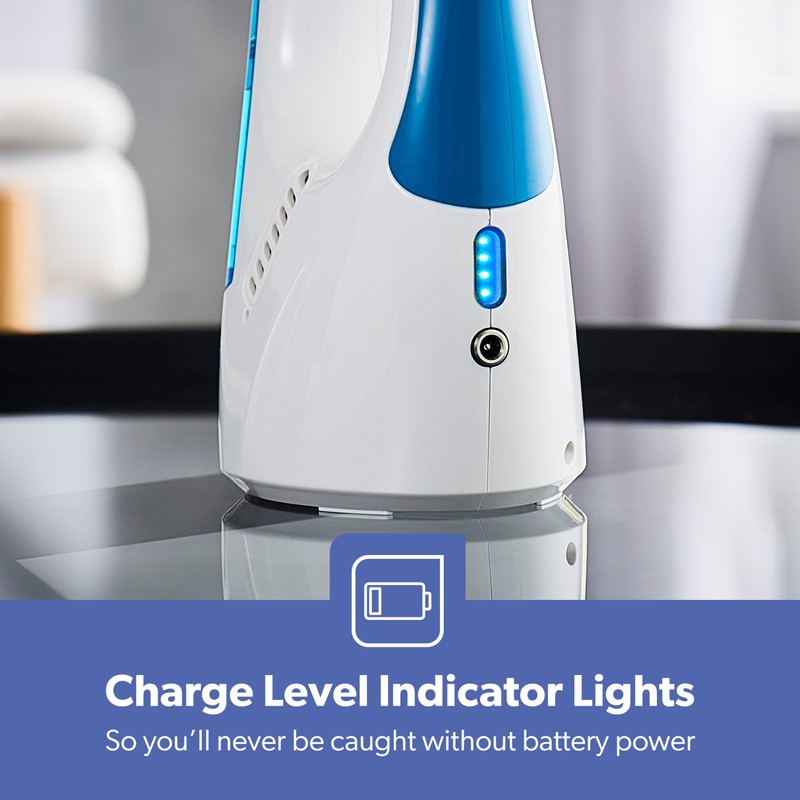 GEEPAS Cordless Window Vacuum - Portable 3-in-1 Window Vacuum -