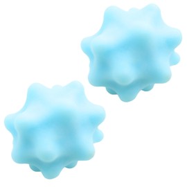 Grand Rover Kinpeito Mini Massage Balls, Just Good Hardness, Pilates Balls, Spiny Spikes, Set of 2 (Blue 2 Pieces)