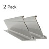 2" x 8" Nameplate Desktop Holder 2 Pack (Silver)