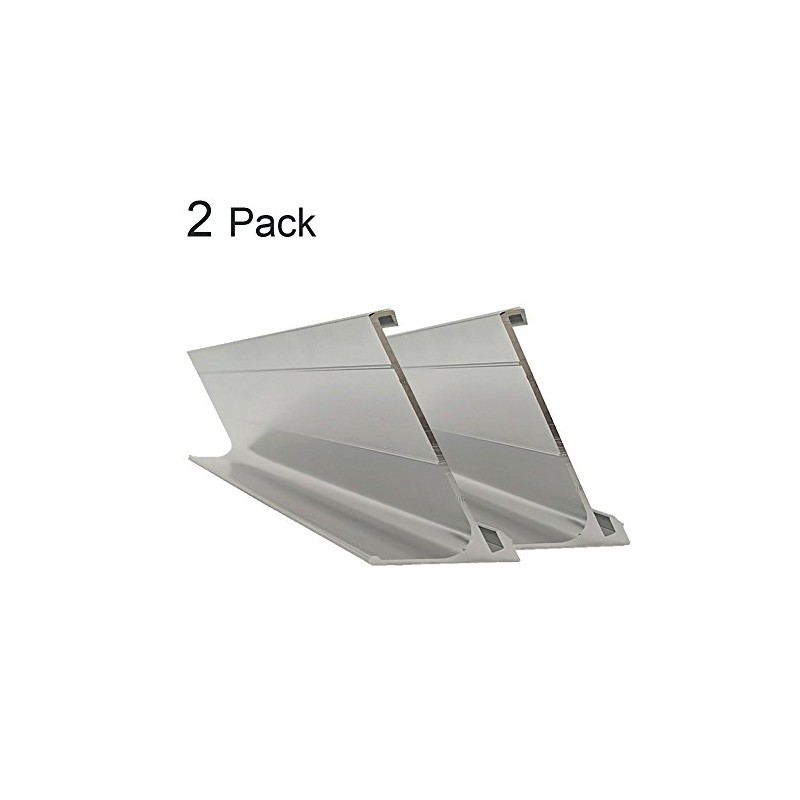 2" x 8" Nameplate Desktop Holder 2 Pack (Silver)