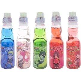 Naruto 5 NEW Limited Edition Naruto Ramune Bottle Set Japan Soda Flavors Japanese Drink