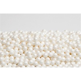 Shimmer White Pearl Sugar Candy Beads 2 Pound