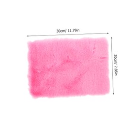 ULTECHNOVO Plush Car Armrest Cushion Soft Faux Fur Center Console Cover for Suv and Truck Winter Essential Interior Decor Armrest Protector Pink