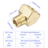 M METERXITY Brass Male to Female Pipe Fitting Extension 45