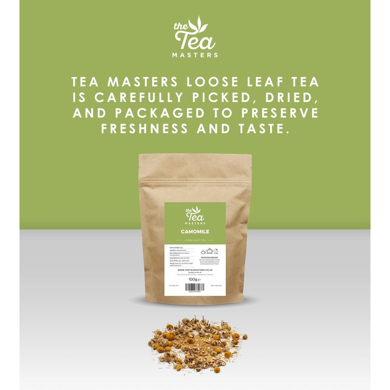The Tea Masters Loose Leaf Tea - Camomile (1x100g)