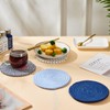 8” Blue Trivets for Hot Dishes, Hot pots and Pans,