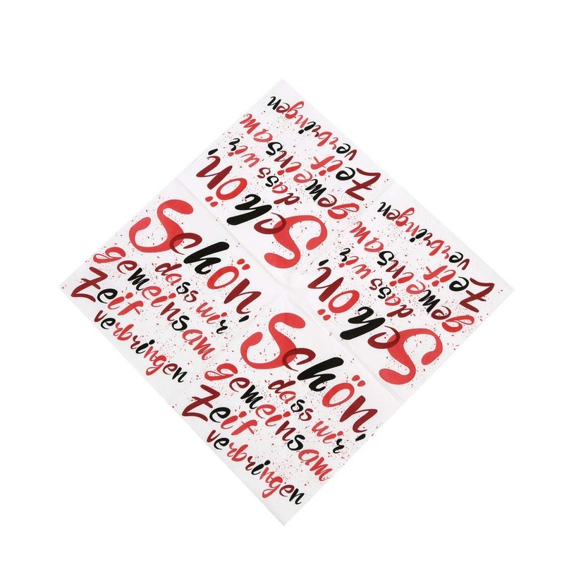 20 Napkins "Schön, dass wir gemeinsam Zeit verbringen Zeit verbringen