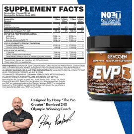 Pre Entreno Evogen Evp 3d Stim Free 40 Servicios Todo Sabor