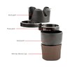 LST Multi-functional Cup Storage Compartment Car Cup Holder 5-in-1 Black