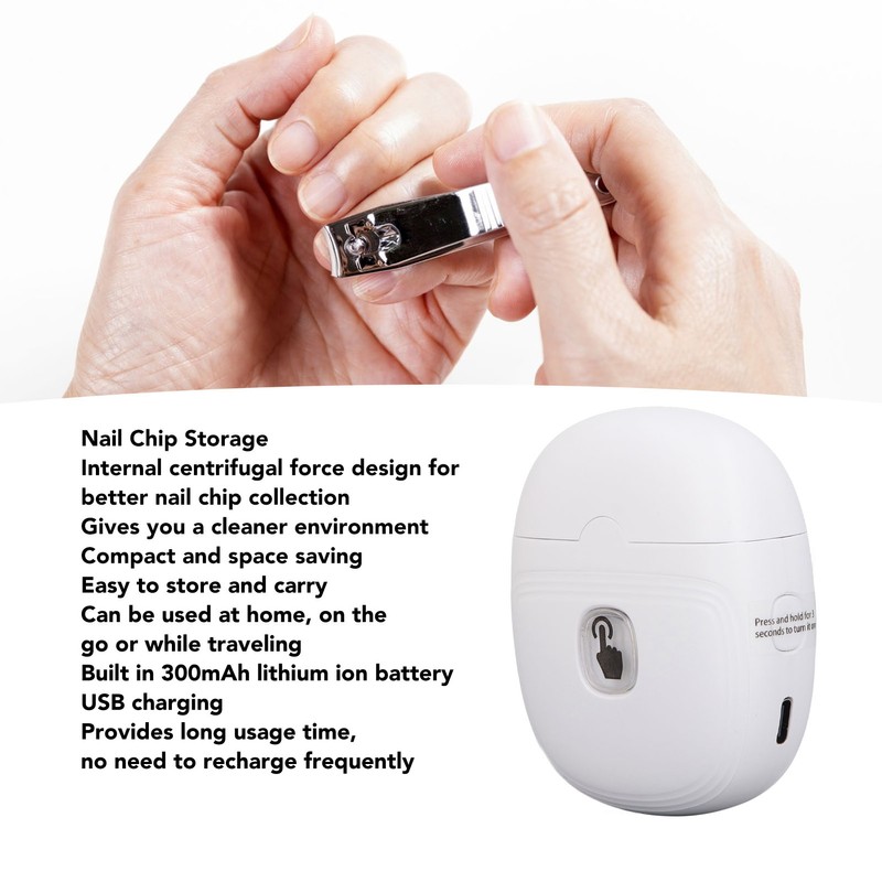 Electric Nail Clipper Safe USB Rechargeable Small Automatic Nail Trimmer