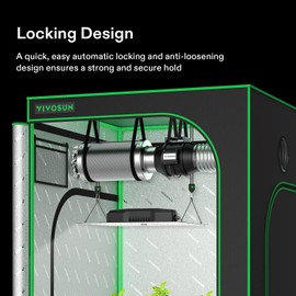 VIVOSUN 6-Pair 1/8 Inch Adjustable Grow Light Hanger, Heavy Duty Rope Hanger with Reinforced Metal Gears, 8Ft. Long and 150 lbs Weight Capacity Rope for Grow Light, Inline Fan, Filters