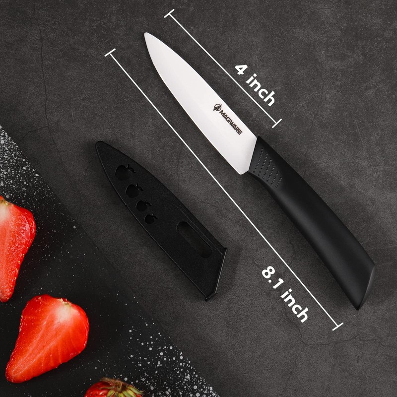 Magiware Paring Knife, Classic 4 inch Ceramic Paring Knife with