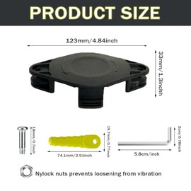 ACFHRL2 Polycarbonate Blades Trimmer Head Compatible with Ryobi 18V, 24V, and 40V RY40210, RY40210A Trimmers with 16 Quickload Blades
