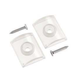 Shuisen Shower Door Bumpers for Glass Sliding Doors, Sliding Shower Door Stopper for Gordon Glass Wall Jamb Bumper, Glass Shower Door Stopper Bumpers with Screws, Sliding Shower Door Parts, 2 Packs