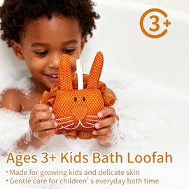 Esponja Baño Infantil Ducha Malla Suave Niños Diseño Tortuga Conejo Accesorios Suaves Divertidos Niñas