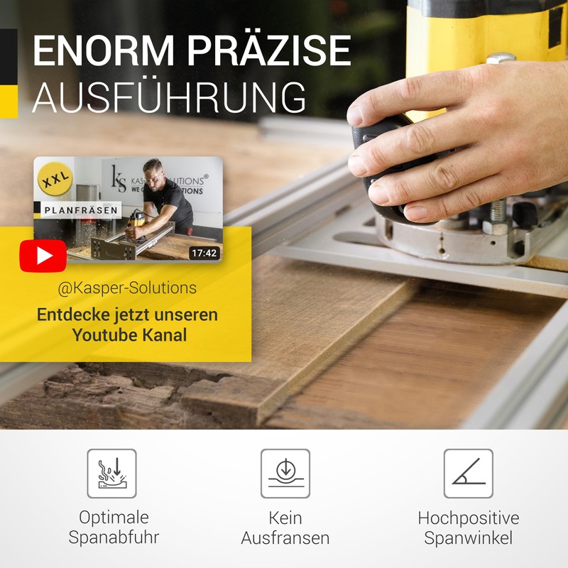 Kasper Solutions® Face Milling Cutter 8 mm Shank - Professional