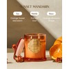 M&SENSE Candle Sunset Mandarin Scented, Classic Medium Double Wick Jar