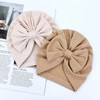 Cinaci 4 Pieces Soft Stretchy Nursery Hospital Caps Bonnets Beanies