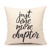 Just One More Chapter Throw Pillow Case Cushion Cover Book