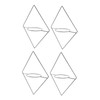 4Pcs Hanging Flower Basket Holder Metal Iron Hanging Plant Flower