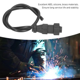 Trigger Connector, 4 Pin Plug with Wire for MIG Welding Gun Interface Equipment, Miller Connector Mig Spool Gun Trigger