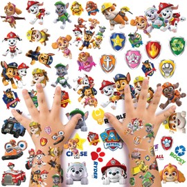 12 Sheet Temporary Tattoos Stickers for Kids, Birthday Party Supplies, Cartoon Party Bag Filler Favors Cute Fake Tattoos Stickers for Kids Boys Girls School Rewards Gifts