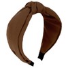 Amariver 1pack brown knotted headband for women girls