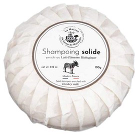 Savon de Marseille - Solid Shampoo Bar with Vegetable Oil and Organic Donkey Milk - Donkey Milk Scented - Long Lasting Shampoo - 100 Bar - Made in France
