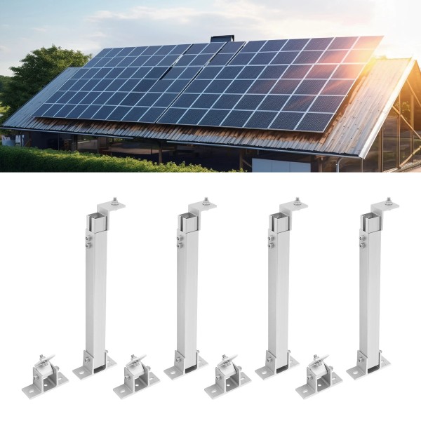Unbranded 2-Pair Adjustable Solar Panel Tilt Mounting Rack Brackets For