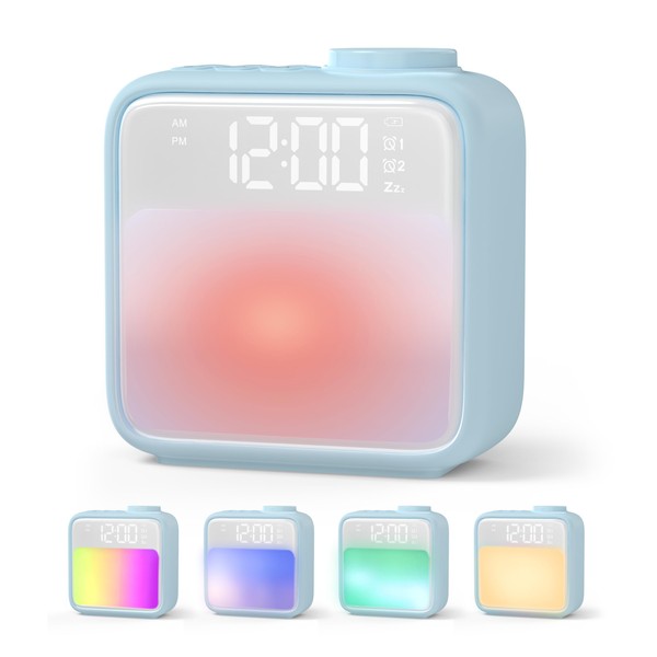 Vidafelic Alarm Clock, Light, Children Alarm Clock, Night Light, Rechargeable,