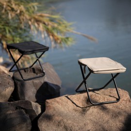 Nyeullcy Outdoor Pocket Portable Chair,Lightweight Stool,for Camping,Hiking,Queue,shortbreak Anytime(Black)