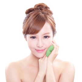 Konjac Sponge Set, 3 Pack Exfoliating Facial Sponges - Heart Shape - Pure Konjac Glucomannan with Activated Bamboo Charcoal, Green Tea, Natural White - For All Skin Types - The Beauty Shelf