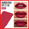 Labial líquido indeleble Matte Ink Maybelline, tono 80 ruler +