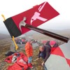 Alomejor Tent Peg Bag Camping Portable Tent Stakes Bag Hammer