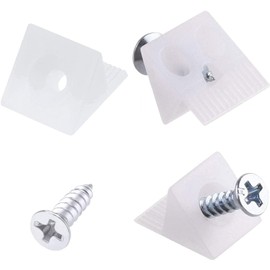 50pcs Drawer Repair Kit, Drawer Supports Drawer Bottom Sagging Repair Fix Mending Wedges, Drawer Repair Kit with Screws Furniture Chest Drawer Bottom Repair Fixing Mending Wedges Drawer