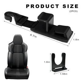 NYTKL 2 PCS Car Seat Headrest Hook, Strong Vehicle Headrest Hook Backseat Hanging Storage Holder, Auto Backseat Hanger Storage Organizer for Handbags Coats Purses Grocery Bags