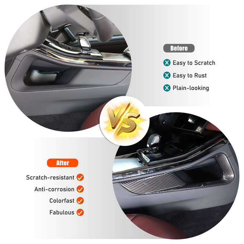 Heutamo Center Console Gear Shift Side Panel Trim Cover Compatible