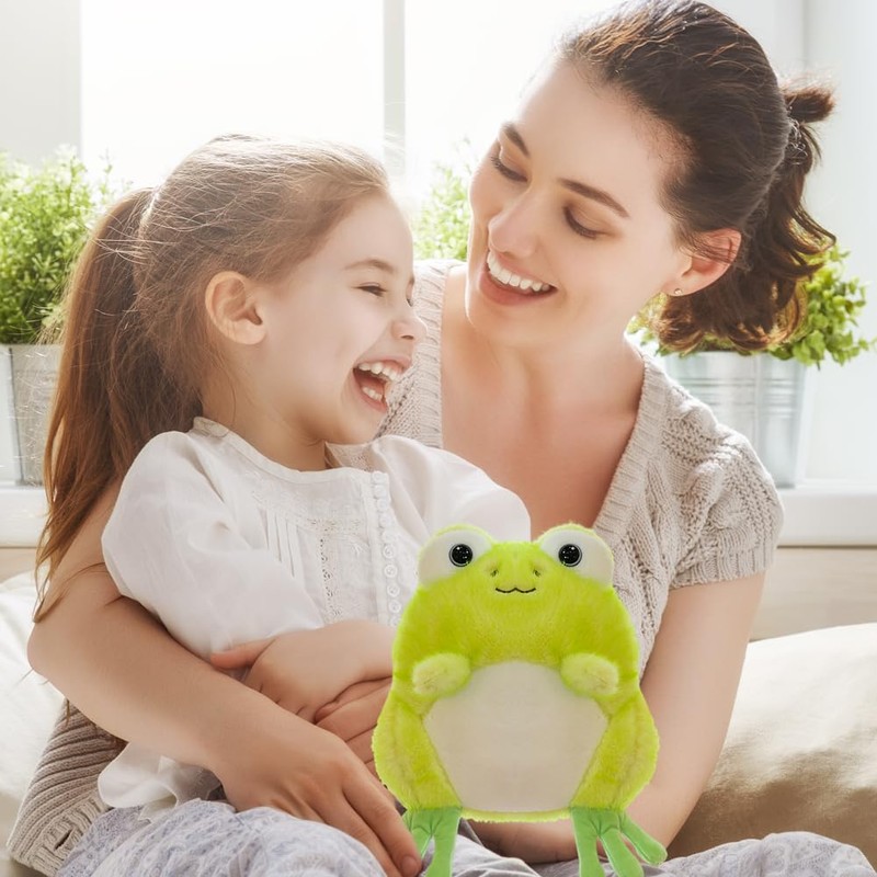 NTEVXZ Frog Cuddly Toy Green Frog Plush Kawaii Frog Plush