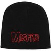 Rockabilia Misfits Men's Beanie Hat One Size Black/Red