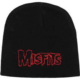 Rockabilia Misfits Men's Beanie Hat One Size Black/Red