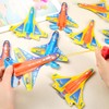 NOPKESV Pack of 4 Flying Gliders Polystyrene Aeroplane Toy Outdoor