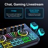 tenlamp Audio Mixer, Sound Board for Pc/Phone Live Streaming Gaming,
