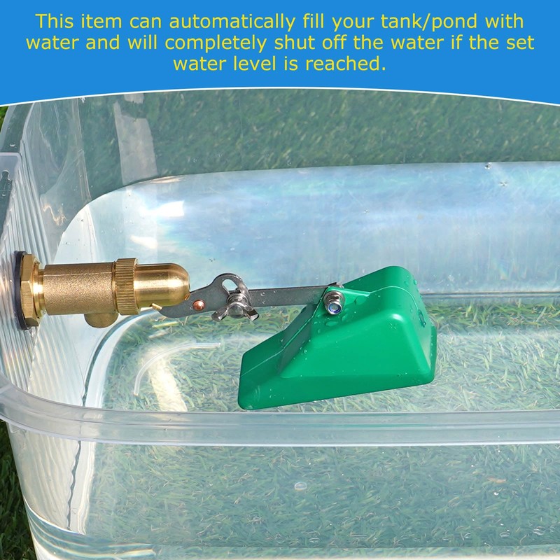 ZHEQOGZH Brass Float Valve 3/4 Inch Water Float Valves with